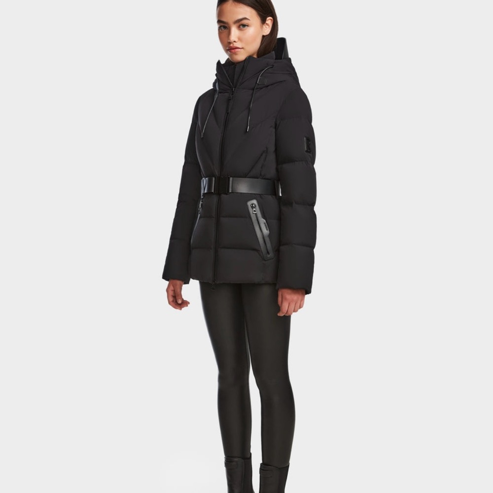RUDSAK Enzah Black Belted Puffer Jacket